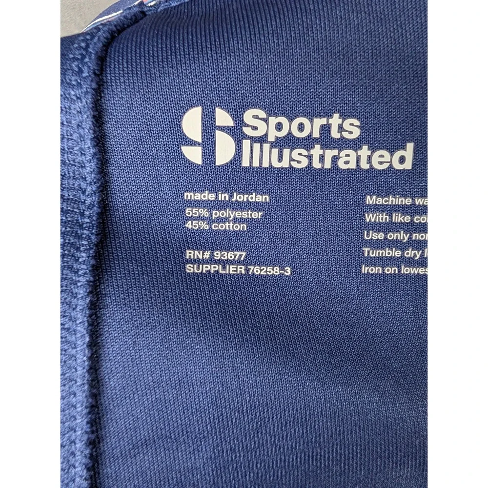 Sports‎ Illustrated Mens 2XL Blue Knit Golf Athletic Shorts Striped Waistband